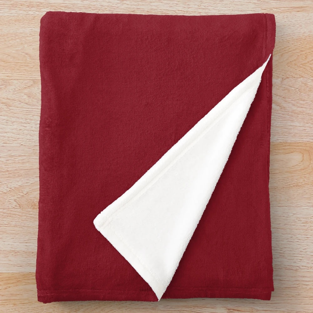 Latvian flag plush blanket for cozy Baltic home decor