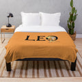Soft and cuddly leo plush blanket