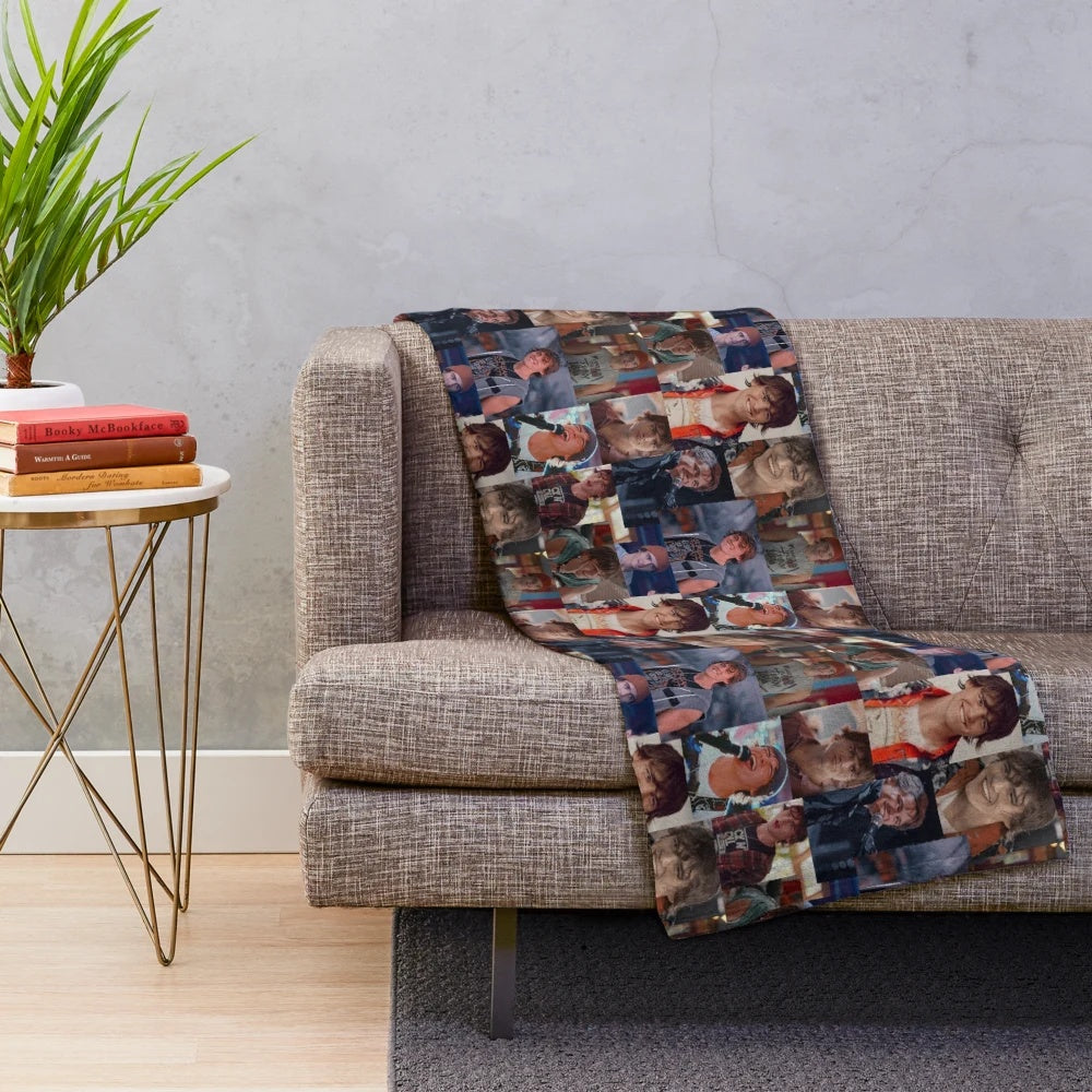 Luke JATP Plush Blanket featuring a collage design from the Netflix series Julie and the Phantoms