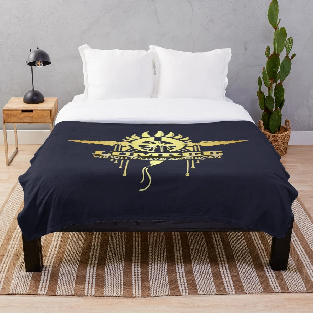 Lumbee Inspired Plush Blanket
