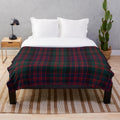 MacDonald Scottish tartan plush blanket with highland design