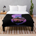 Soft and plush blanket featuring a magical tower and princess-inspired landscape