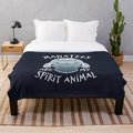 Soft and cuddly manatee plush blanket with a cute and playful design