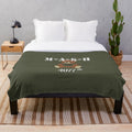 MASH-themed plush blanket featuring iconic imagery from the beloved TV show and movie