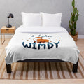 Cozy meme fox plush blanket for snuggling during autumn and winter