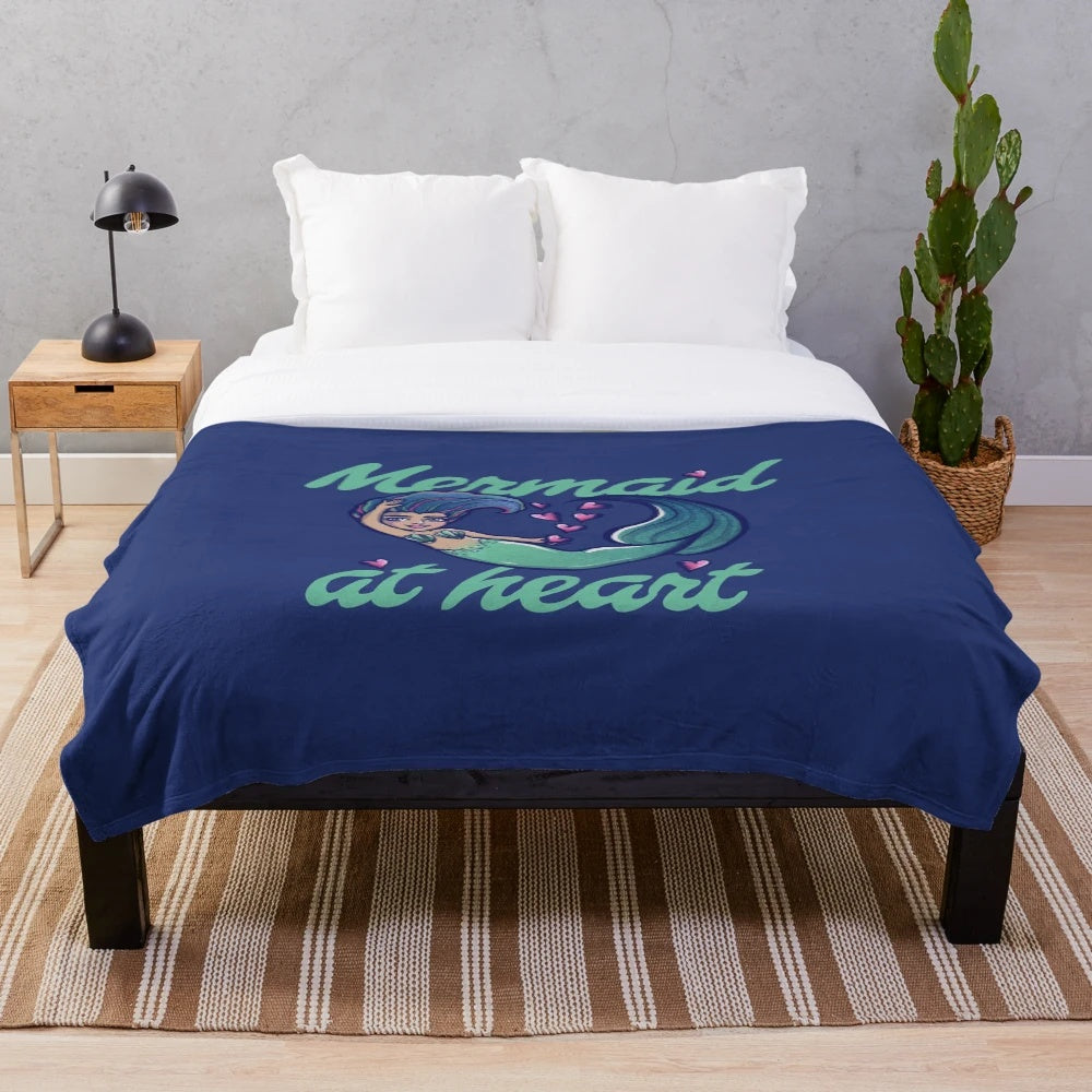 Soft and cuddly mermaid plush blanket