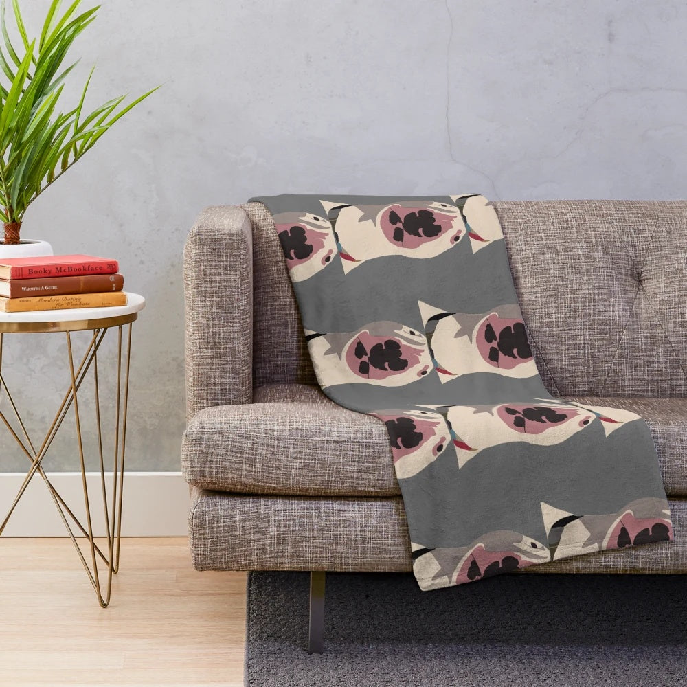 Plush blanket featuring the iconic Walter meme dog