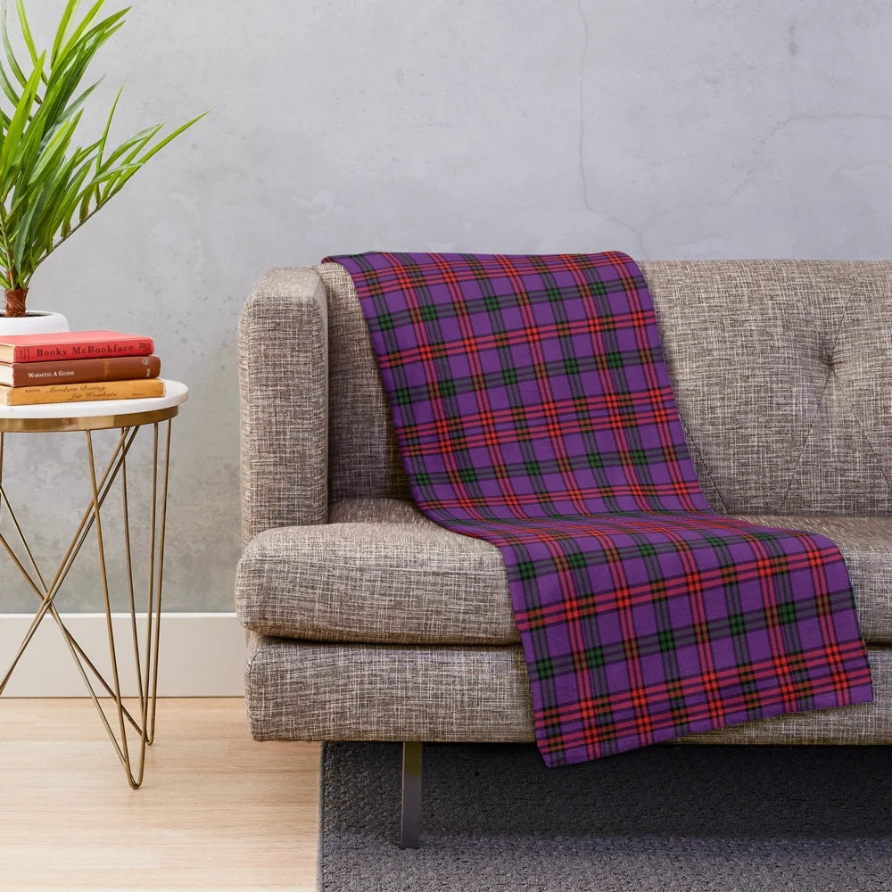 Soft and plush Montgomery clan tartan blanket