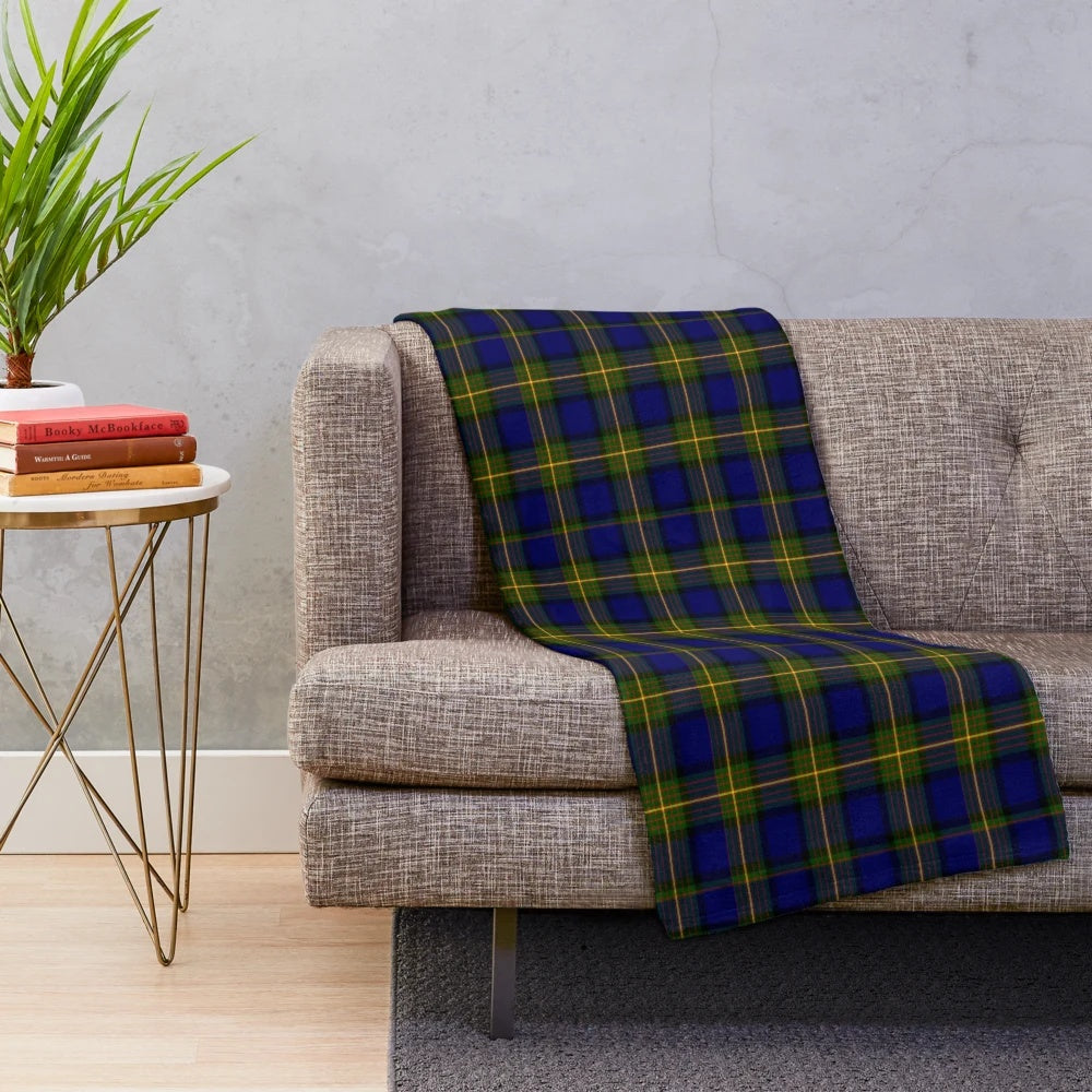 Clan Muir Tartan Plush Blanket with Soft, Luxurious Fabric