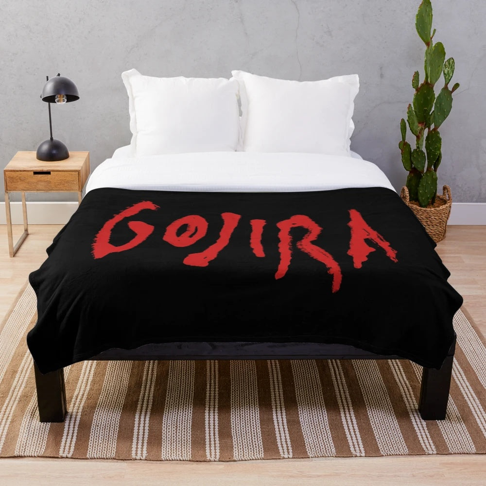 Cozy plush blanket with music-inspired design
