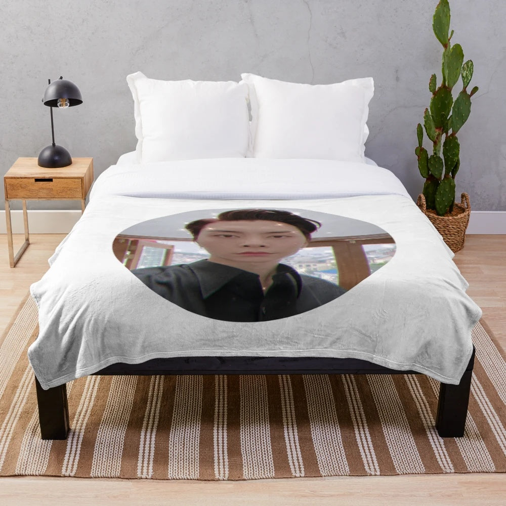 NCT Johnny Suh Inspired Plush Blanket