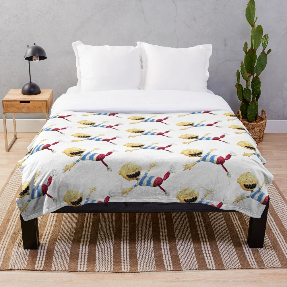 Soft plush blanket featuring the classic children's book character "No, David!
