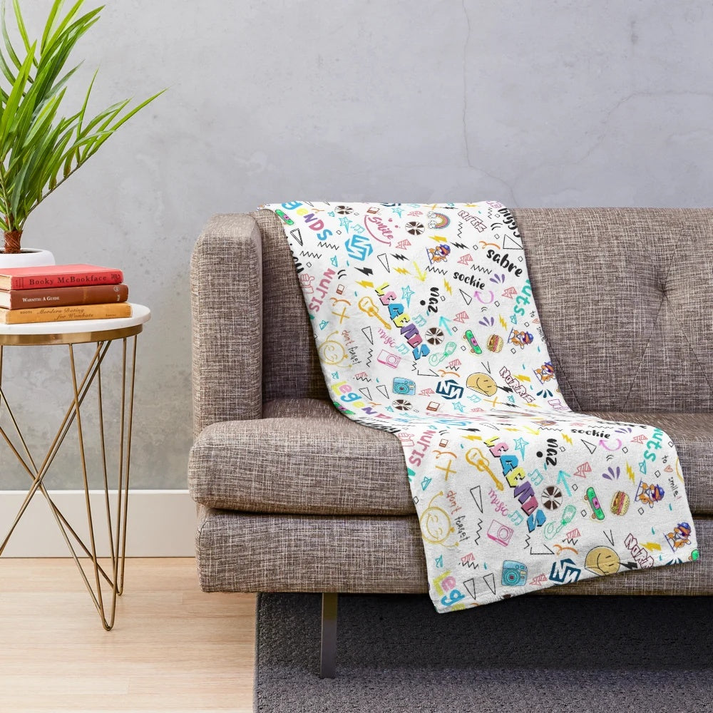 Norris Nuts Seamless Pattern Plush Blanket
