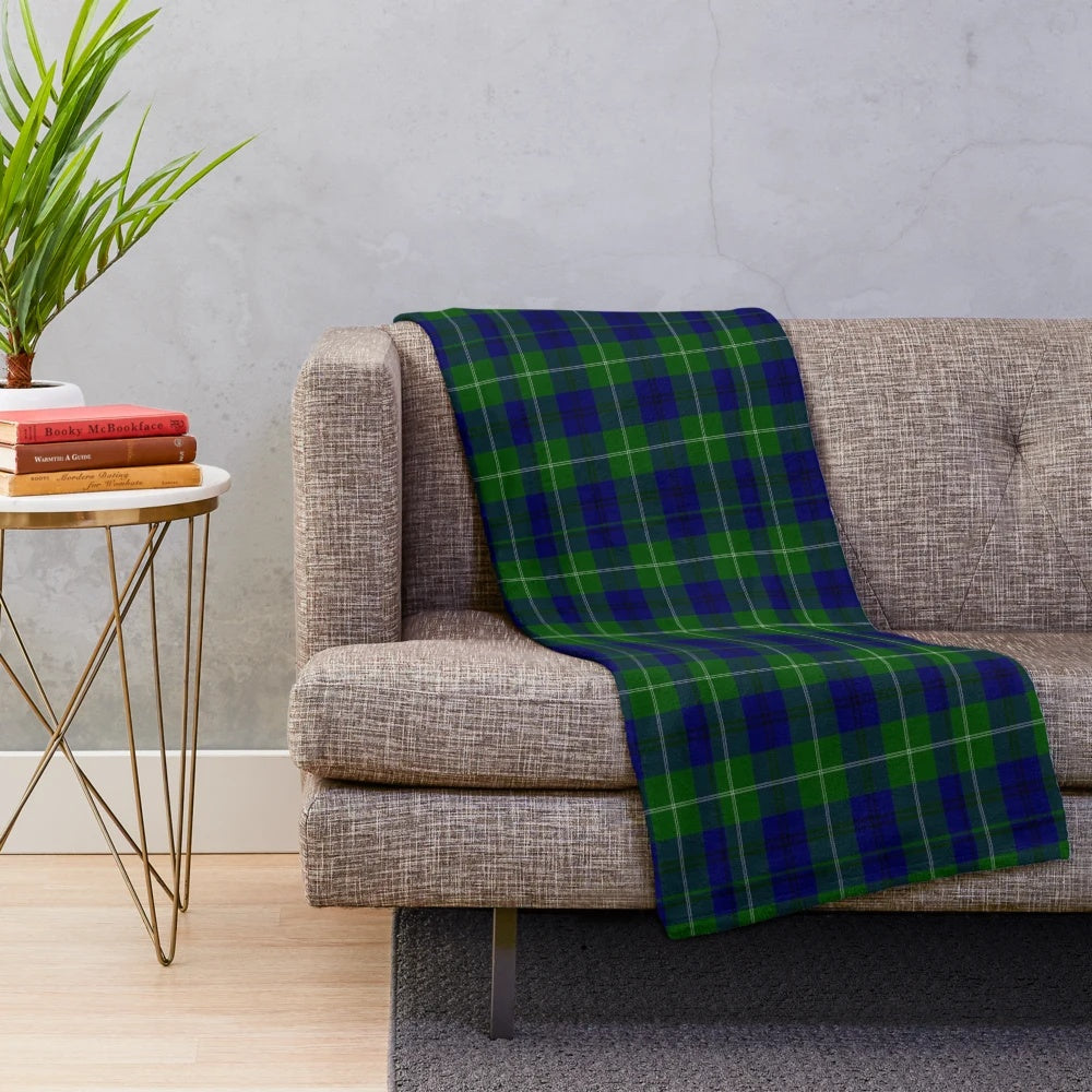 Oliphant Clan Tartan Plush Blanket