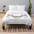 Panda Ramen Plush Blanket, Soft and Cuddly Panda Ramen Design
