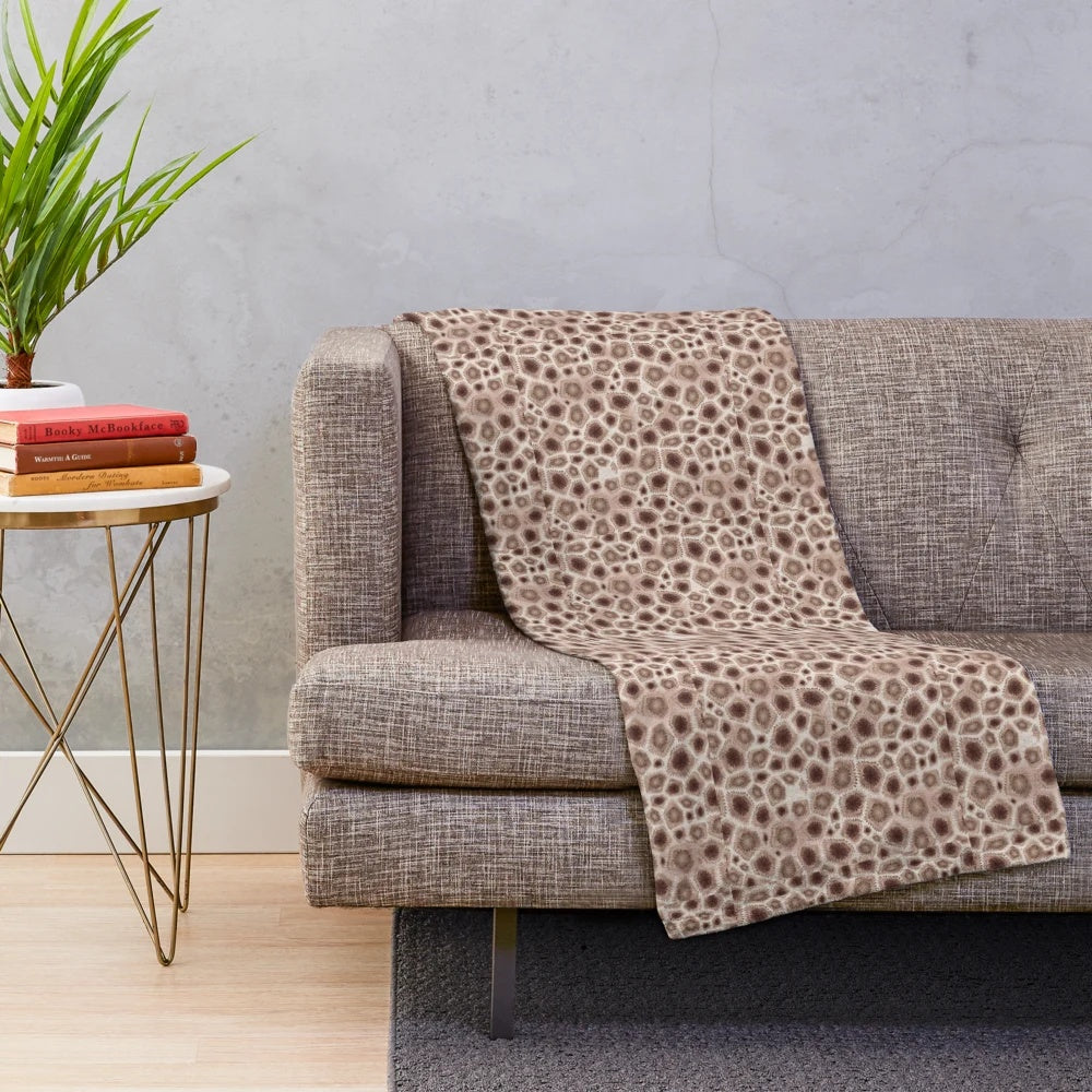 Petoskey Stone Plush Blanket