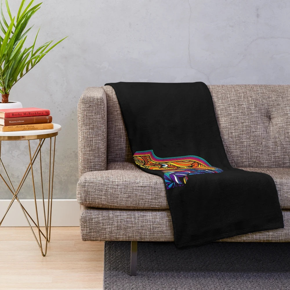 Soft and Plush Blanket with PL Pretty Lights Music Logo Design