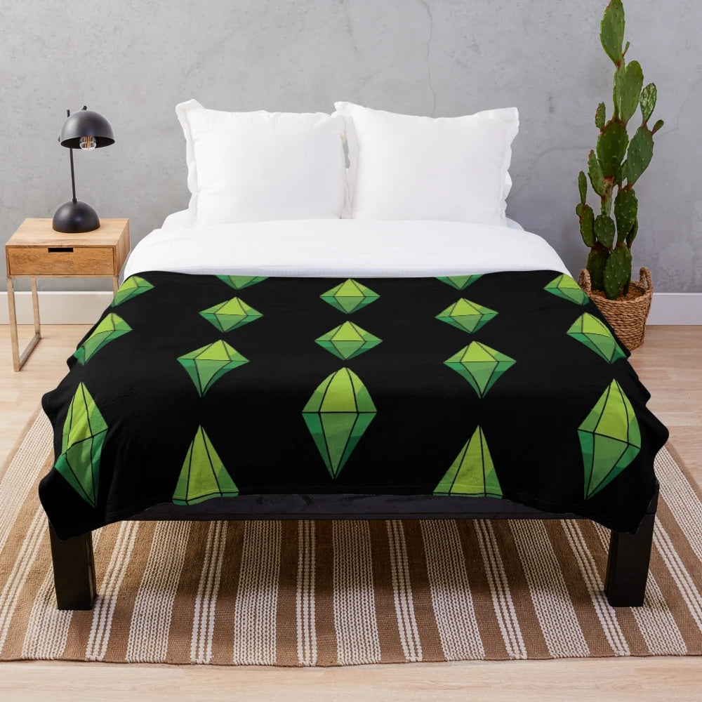 Plumbob Plush Blanket for Sims Fans