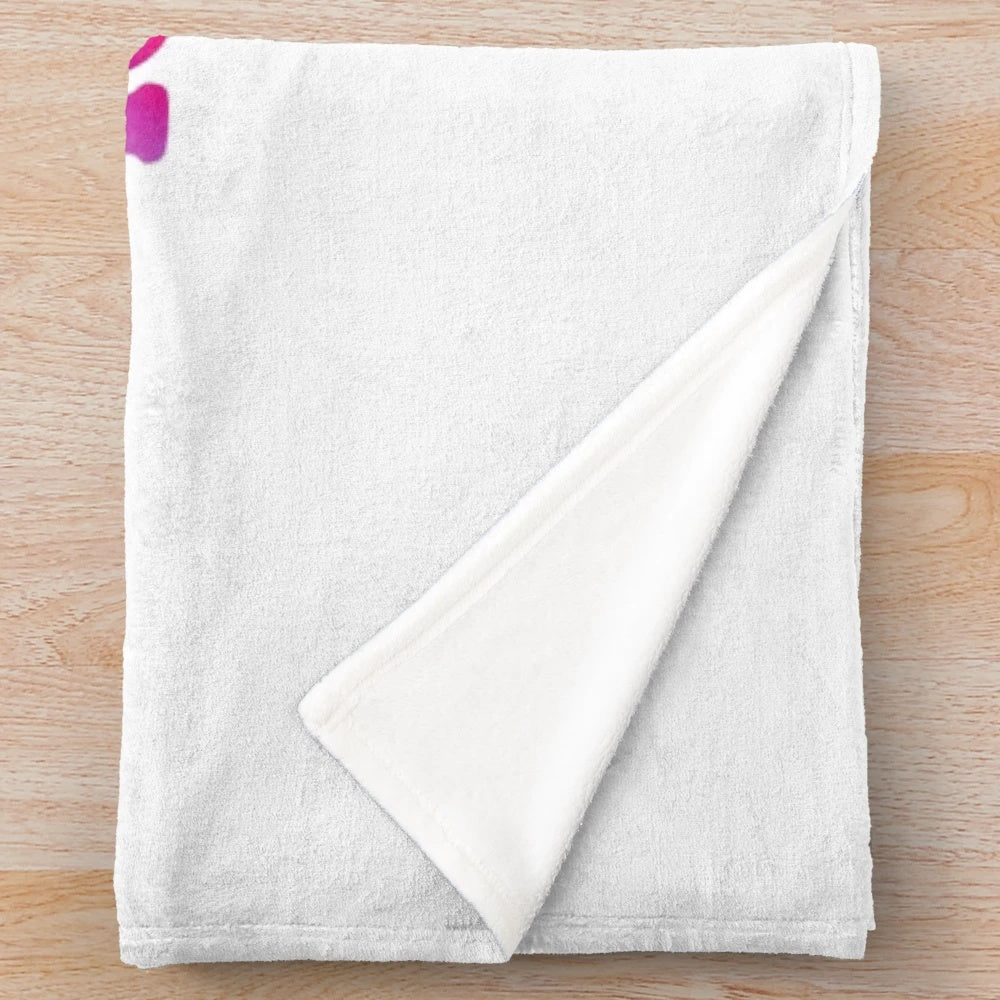 Cozy plush blanket with iced coffee and beach design for coffee enthusiasts