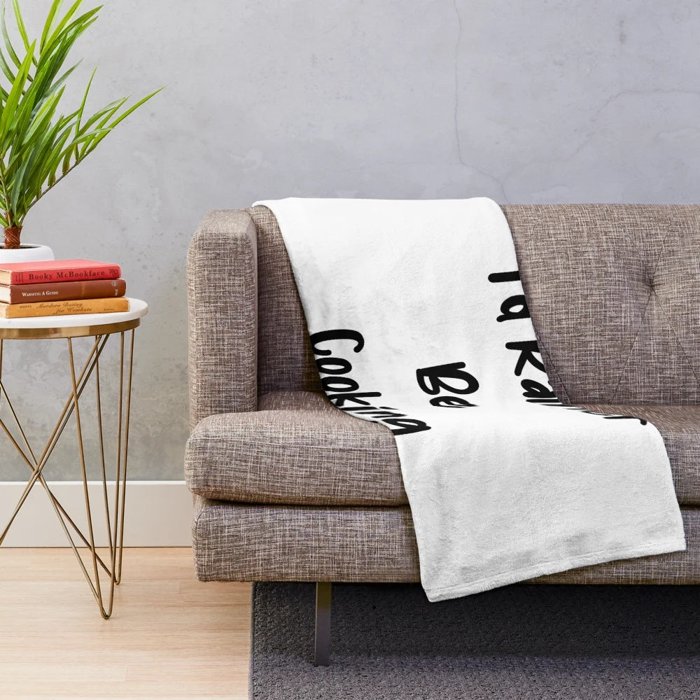 Plush blanket with 'I'd Rather Be Dancing' design