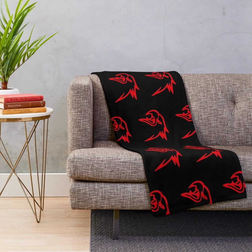 Plush blanket featuring the Dodge Trackhawk silhouette