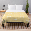Blue plush dog bed blanket for kids