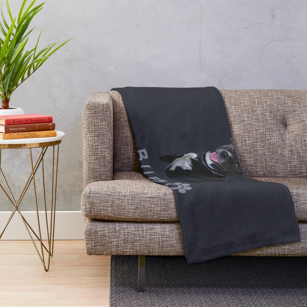 Doggo Plush Blanket with a cute dog design