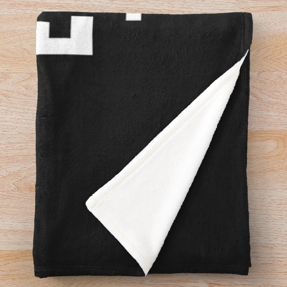 Plush blanket featuring an engineer design