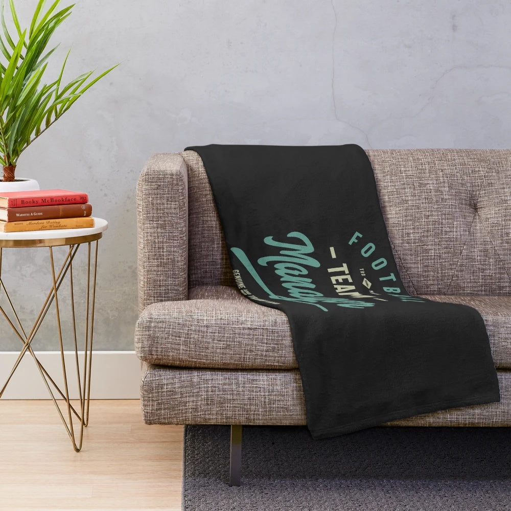 Football team manager plush blanket