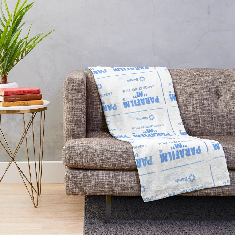 Cozy Plush Blanket with Parafilm Design