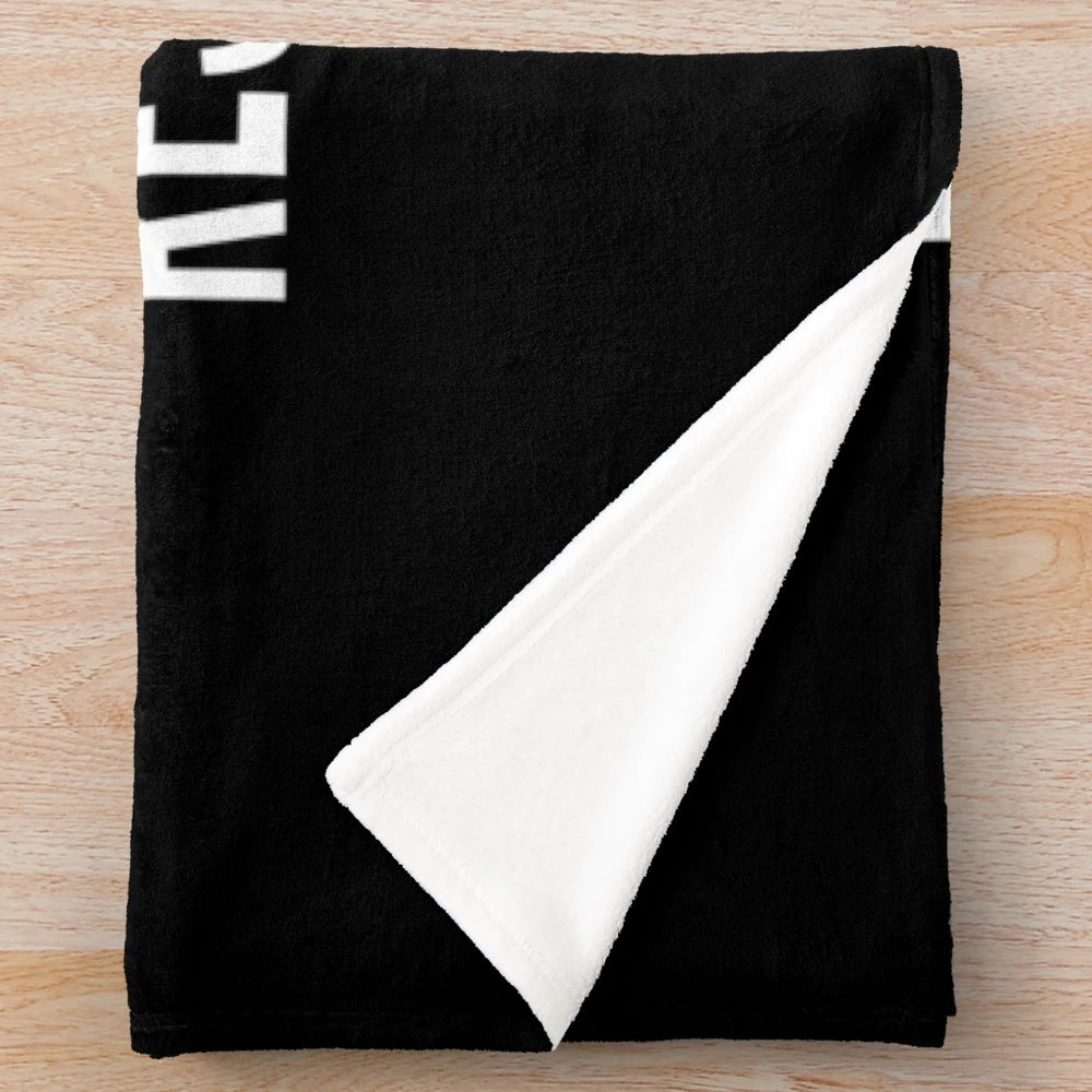 Plush blanket with "I'm Not Sleeping I'm Just Resting My Eyes" quote