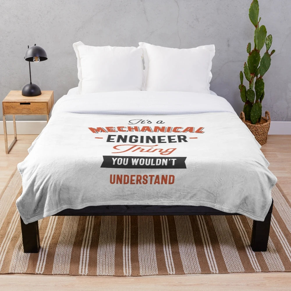 Mechanical engineer plush blanket
