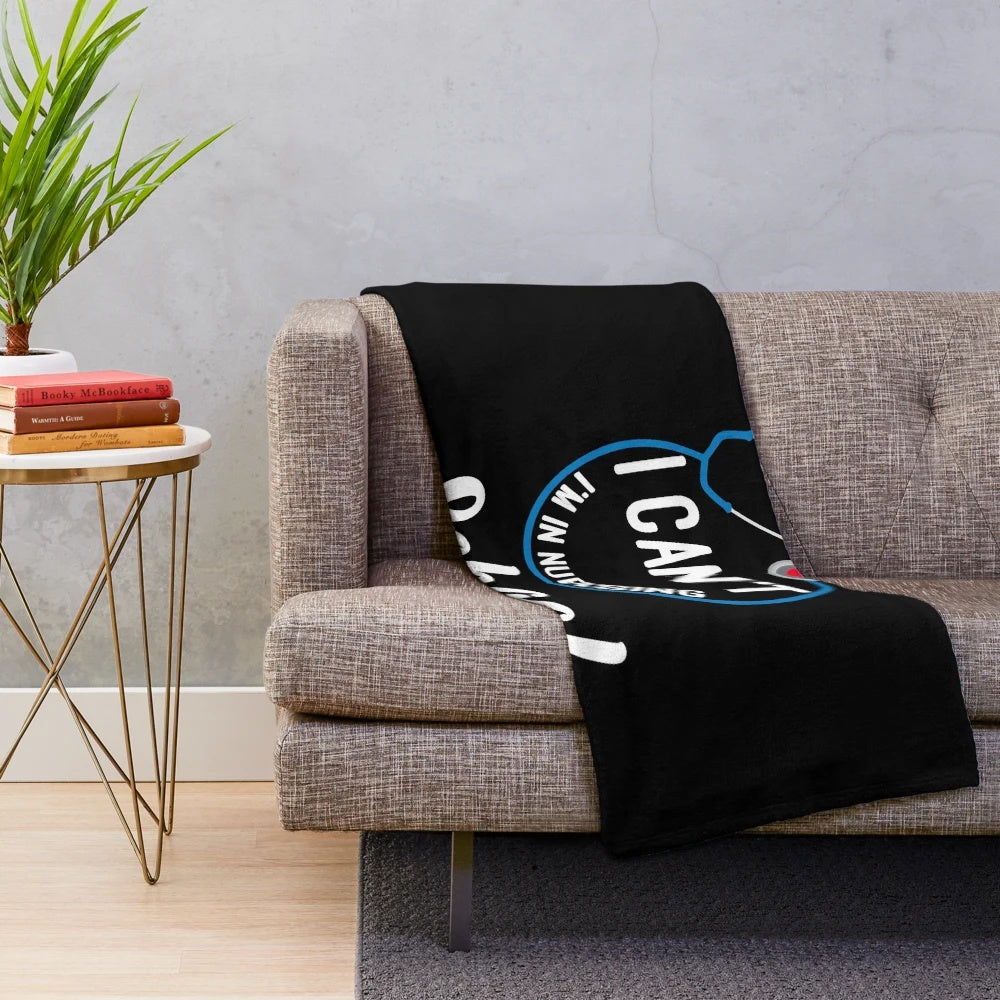 Nursing student plush blanket