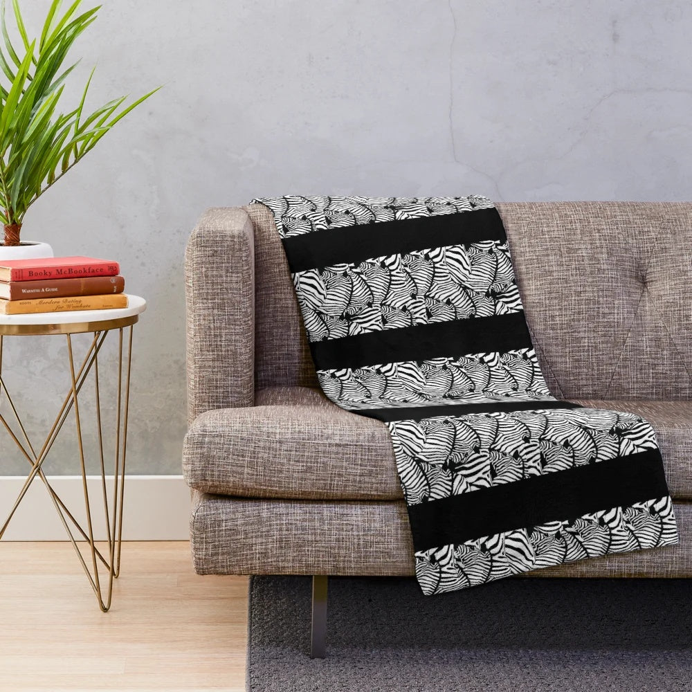 Colorful plush blanket with sewing machine and needle design for phone cases