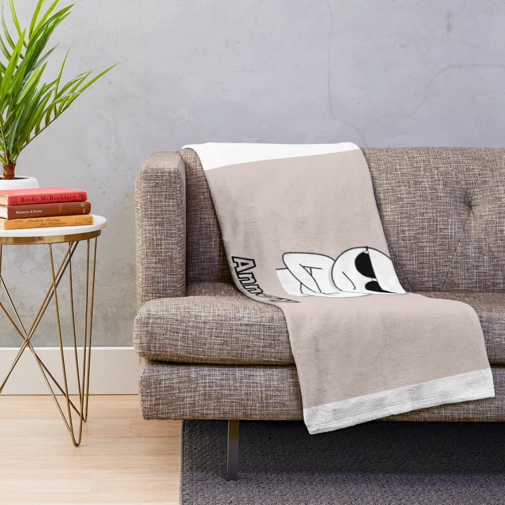 Soft and warm plush blanket for cozy relaxation