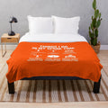 Plush blanket with text "Things I Do in My Spare Time