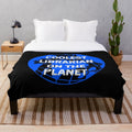 Cozy plush blanket featuring a cool librarian design