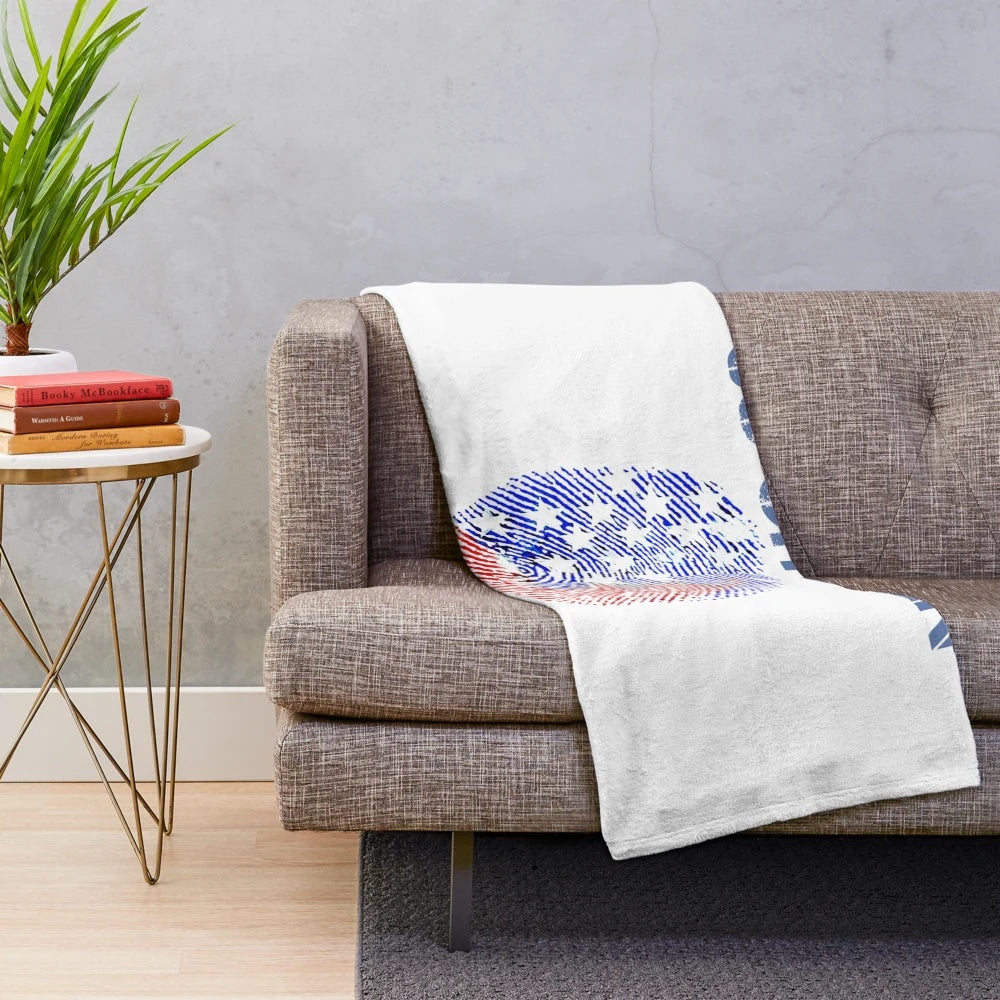 Soft and comfortable plush blanket with various patterns and designs, perfect for studying for the US citizenship test in 2024.
