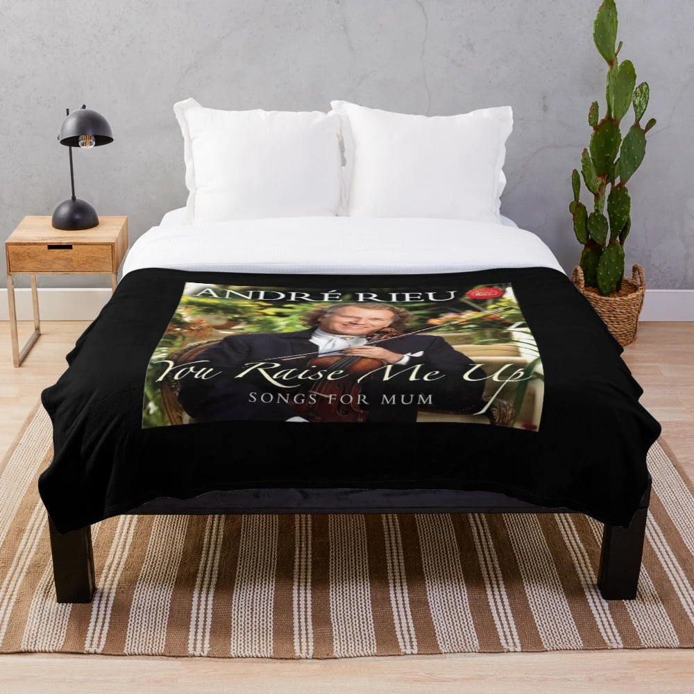 Plush blanket featuring album cover art from André Rieu's music