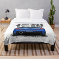 Monster Skyline GTR R34 (Paradise Blue) Plush Blanket