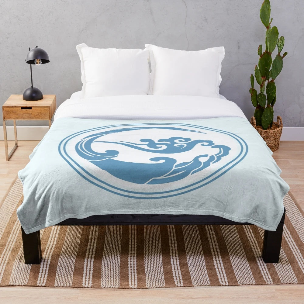 Gusu Lan Sect inspired plush blanket with Wangxian design