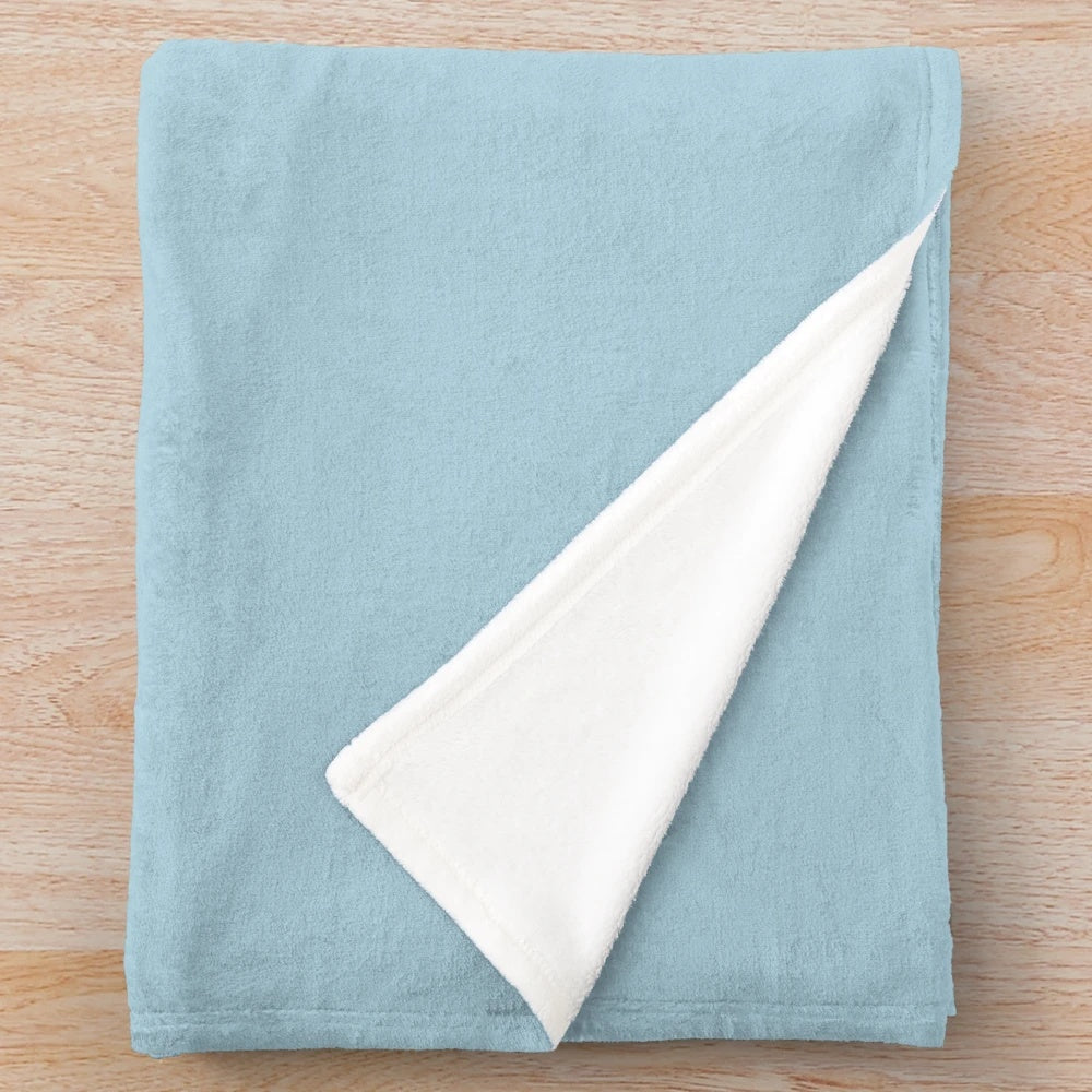 Plush blanket with cute fishing and cottage core design
