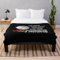 Cozy plush blanket with a funny badass translator and interpreter graphic design