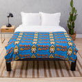 Plush dog blanket with Pocket Mutts logo design