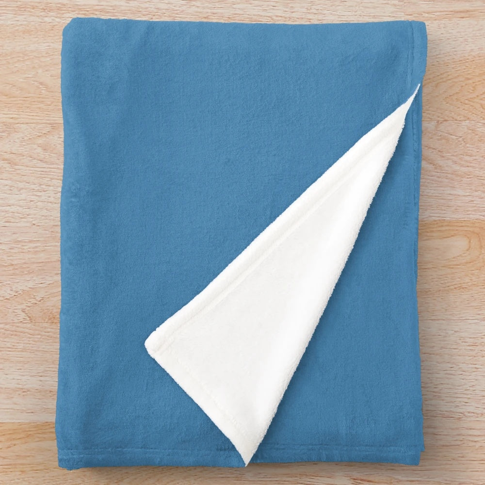 Plush "Feeling Stabby" blanket with sassy unicorn design