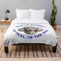 Poodle-themed plush blanket with a stylish design for poodle lovers
