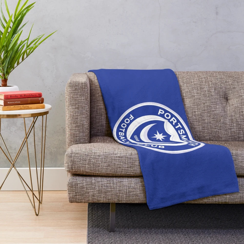 PORTSMOUTH FC Inspired Plush Blanket