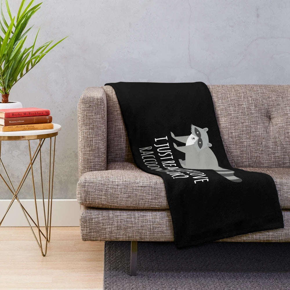Soft and Snuggly Raccoon Plush Blanket for Raccoon Lovers