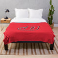 Red Devils plush blanket with soft, warm material