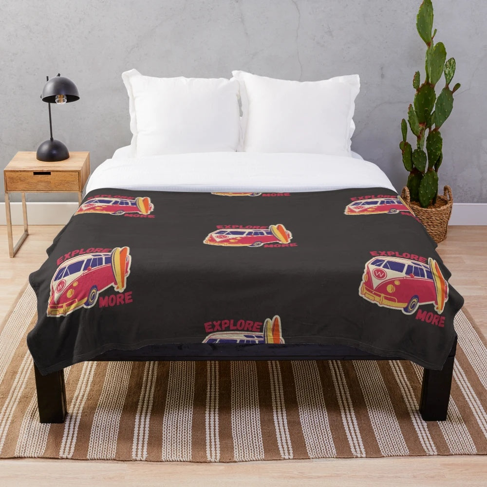 Red plush blanket for exploring hobbies and lifestyle